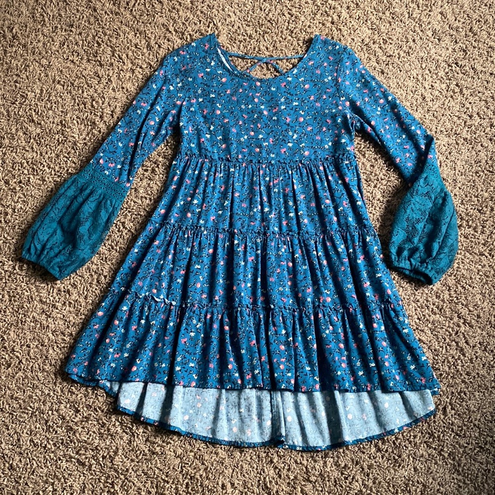 Girls Tiered Dress - Size 7/8
